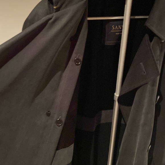 Sanyo New York Full length Men’s Trench Coat  Sz 44R - Picture 8 of 12